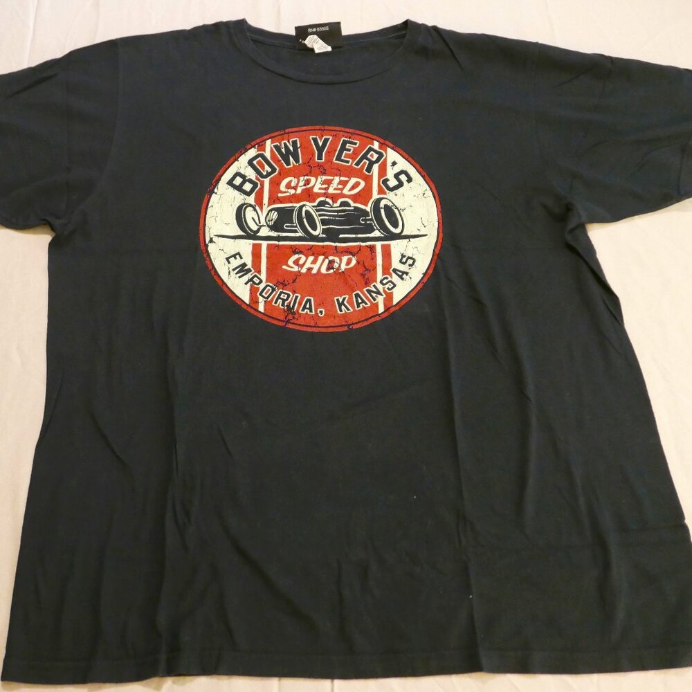 Clint Bowyer, Bowyer's Speed Shop, Emporia Kansas T-Shirt, X-Large